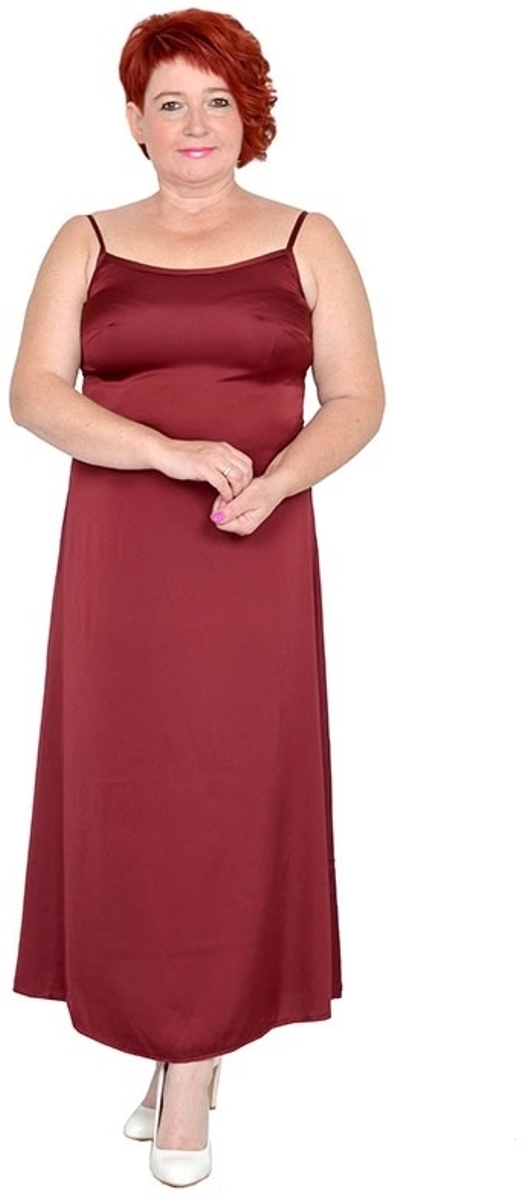 Ночная сорочка женская Моя Пижама 1272 бордовая 70 RU