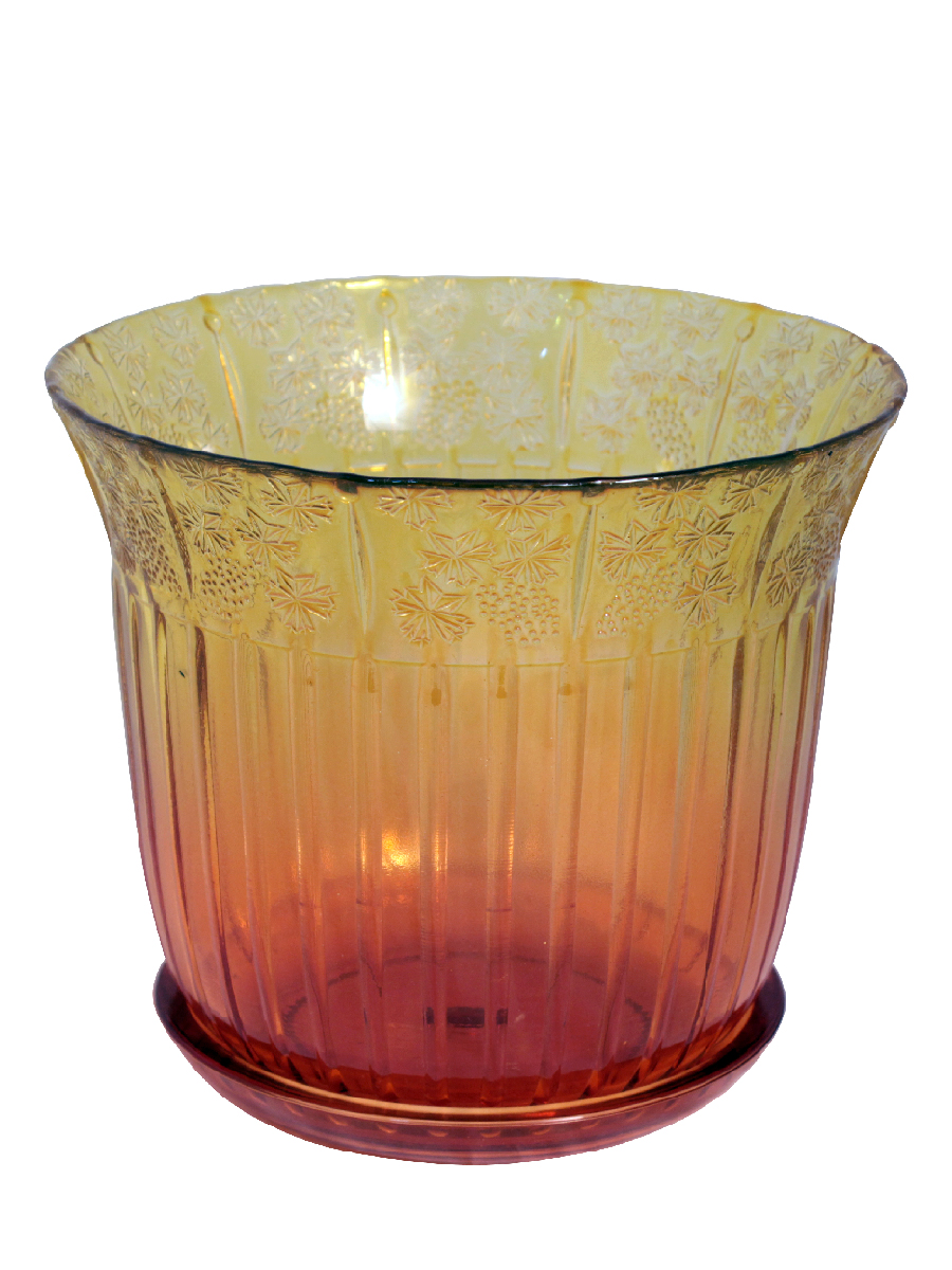 

Цветочный горшок NiNaGlass Лоза 4840156898_ красный желтый, Лоза