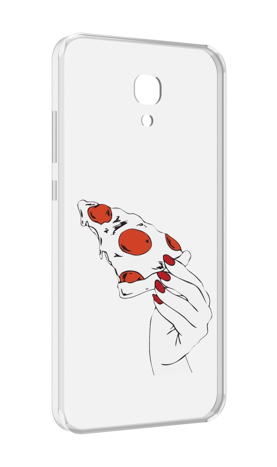 

Чехол MyPads белая-пицца для Meizu M6 (M711Q), Прозрачный, Tocco
