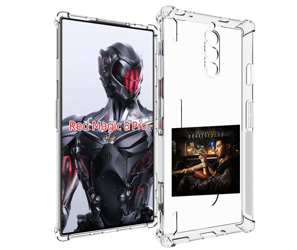 Чехол MyPads Drake - You Only Live Once 2 для ZTE Nubia Red Magic 8 Pro / Red Magic 8 P...