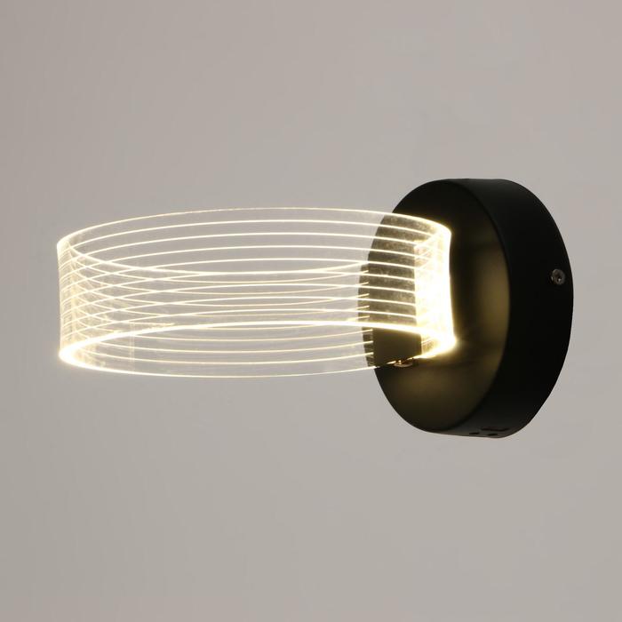 

Бра 63429/1 LED 10Вт 4000К черный 22х10х15,5 см