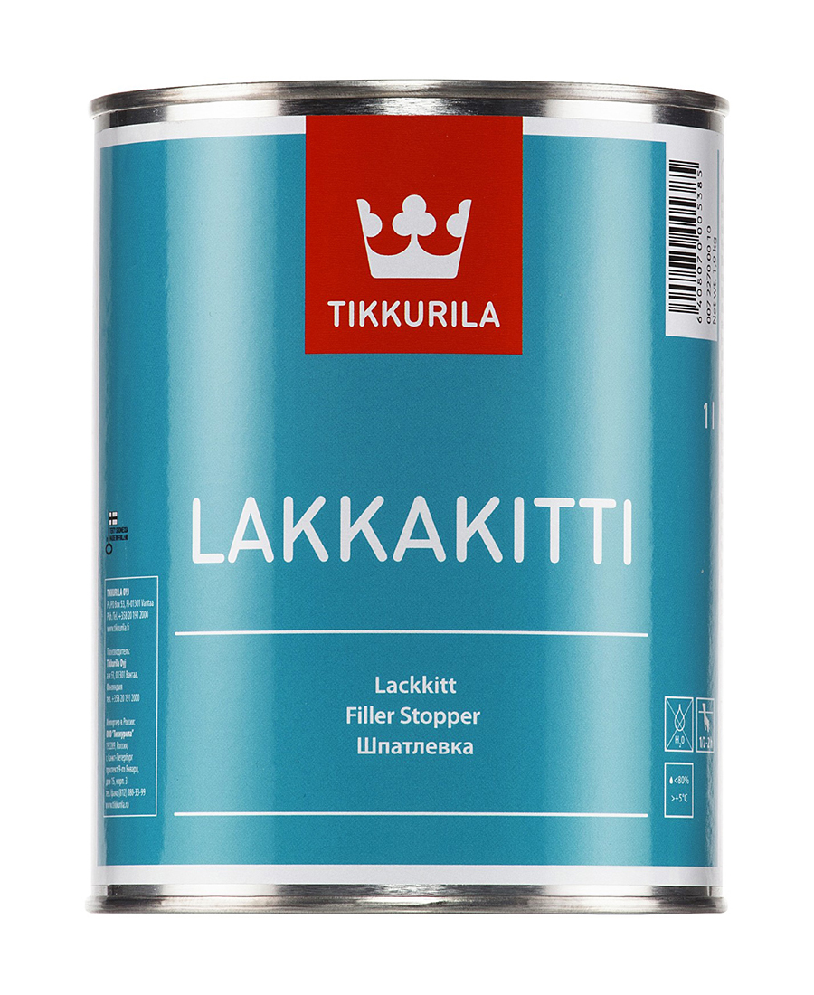 

Шпатлевка для дерева и металла Tikkurila Lakkakitti 1 л