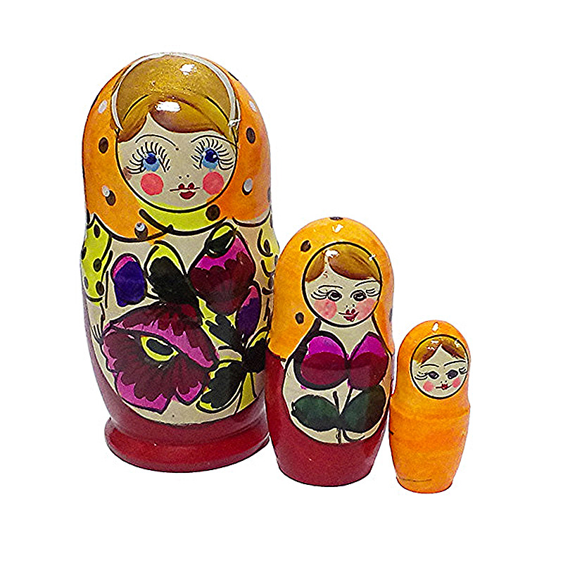 

Деревянные игрушки RNToys Матрешка 3в1 Д-082, Матрешка 3в1 Д-082