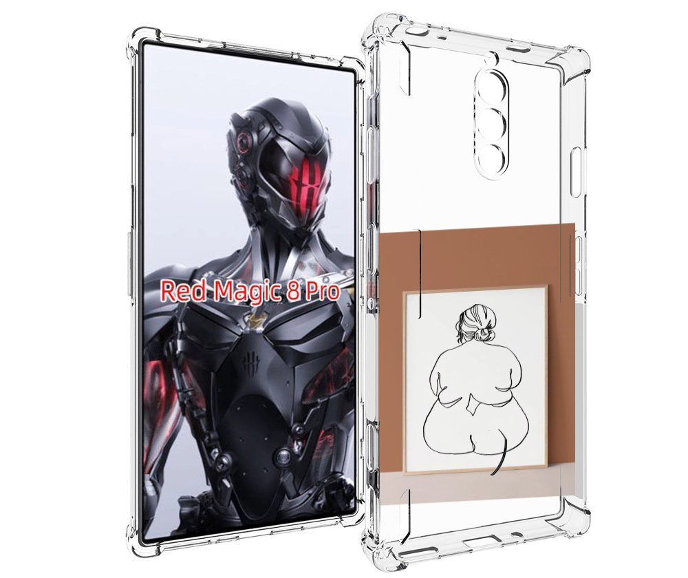 

Чехол MyPads Body Positive Female Figure Line Art женский для ZTE Nubia Red Magic 8 Pro..., Tocco