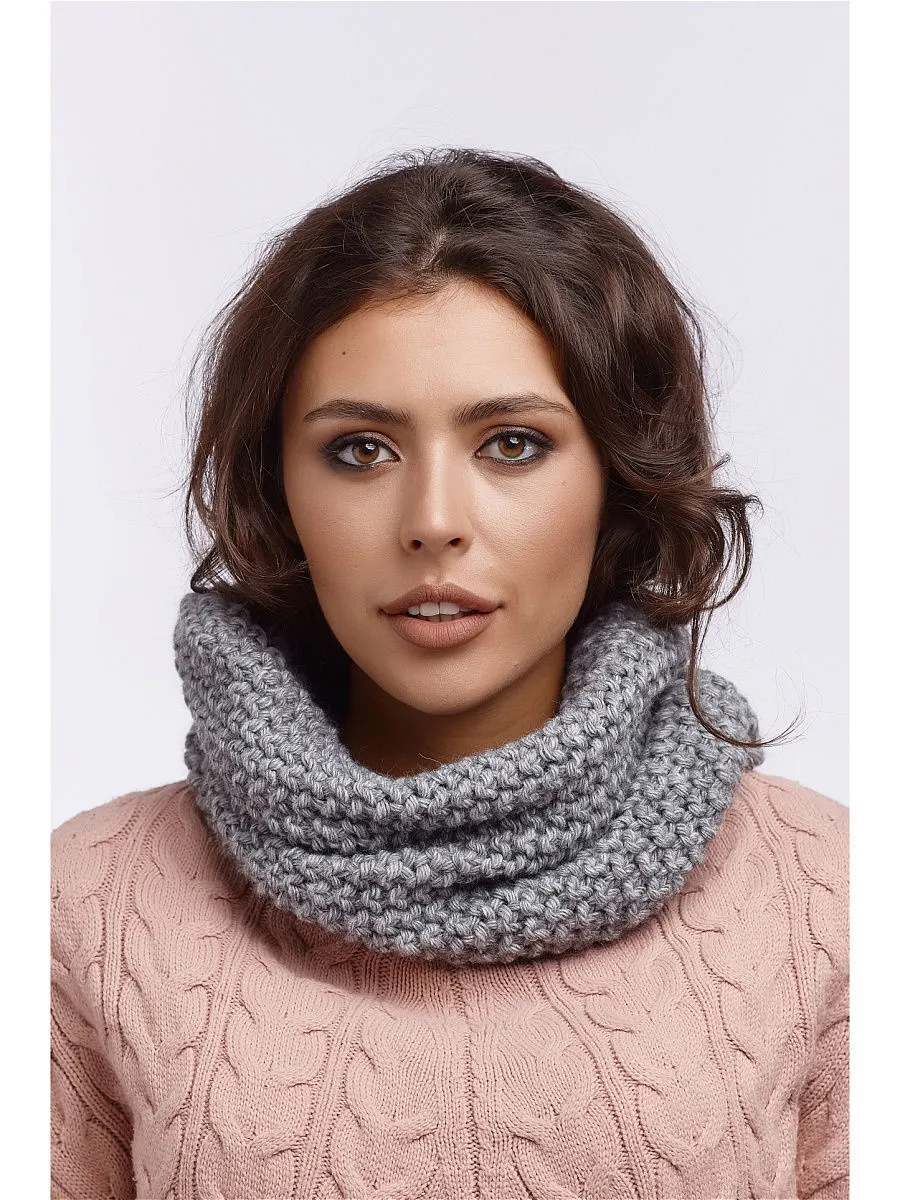 

Снуд унисекс СНЕЖНО RIO-125 светло-серый, 76х37 см, RIO-125