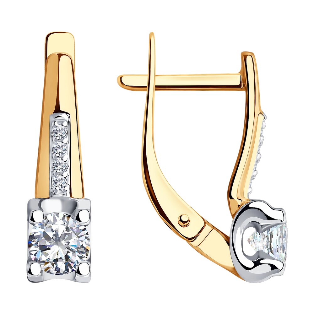 

Серьги из золота SOKOLOV 028871-4, фианит, 028871-4