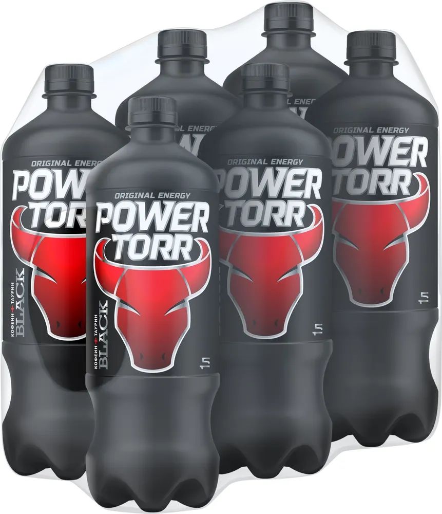 Энергетический напиток Power Torr Energy, 6 шт по 1 л