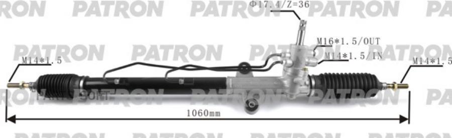 

Рейка рулевая HONDA ACCORD 2.3 98-02 PATRON PSG3051