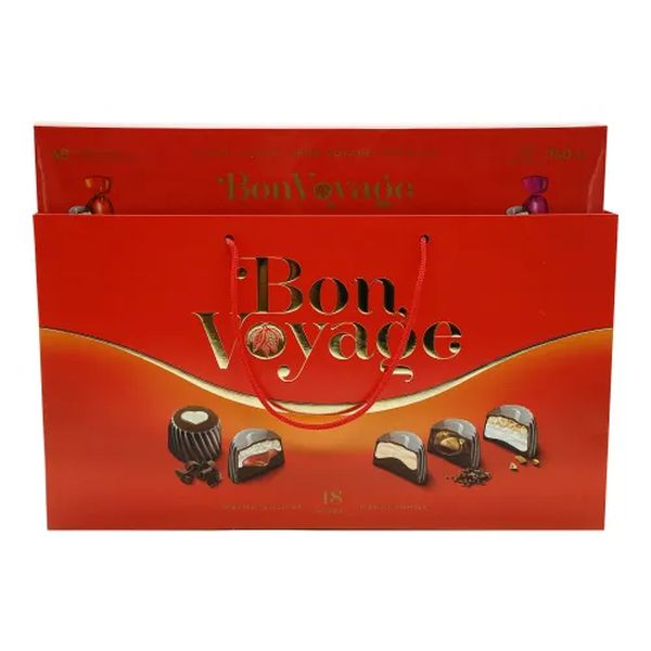 Шоколадные конфеты Bon Voyage Ассорти красная коробка 740 г