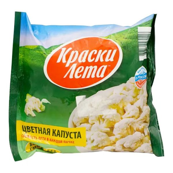 

Цветная капуста Краски Лета быстрозамороженная 400 г