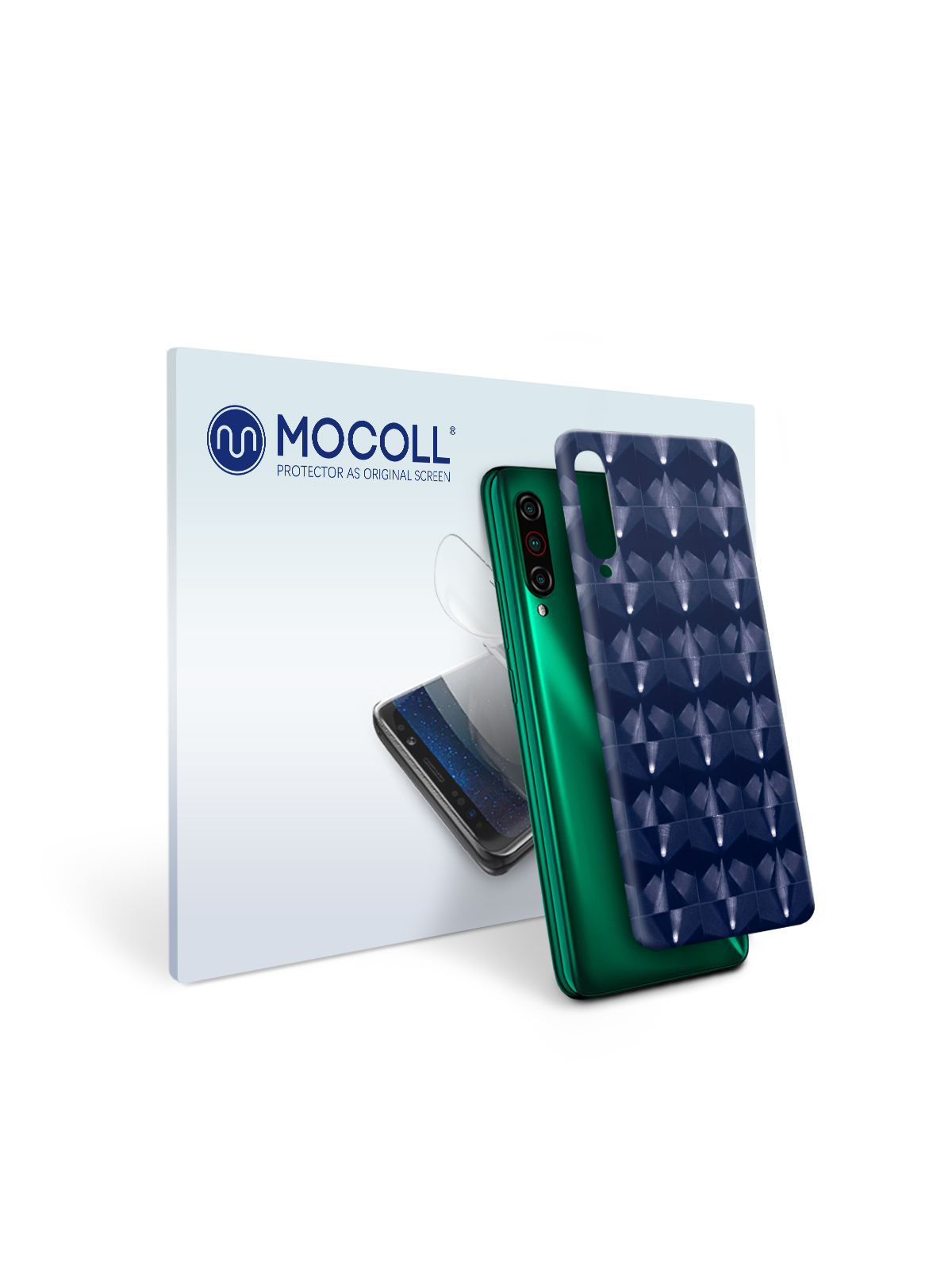 

Пленка защитная MOCOLL для задней панели Meizu M3E Кошачий глаз Синий