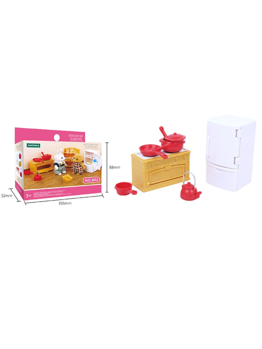 Игрушки ВанГогВоМне Комплект домашней мебели, Кухня