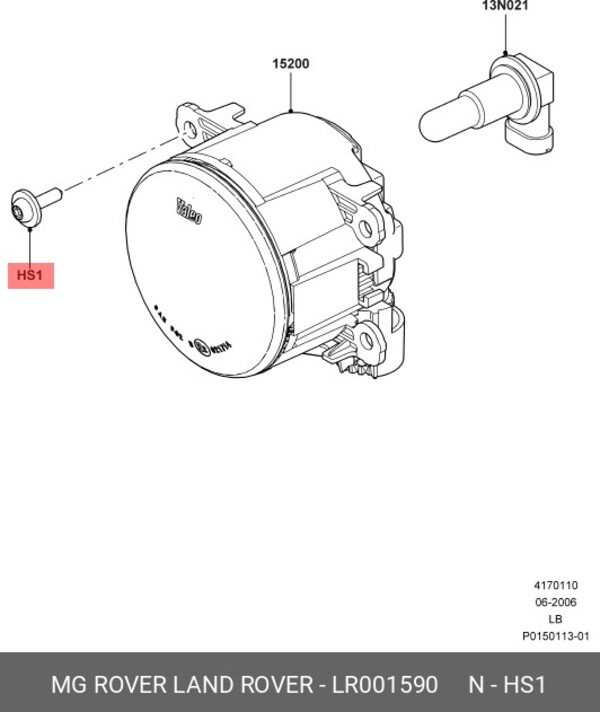 фото Land rover lr001590 саморез/screw and washer assy 1шт