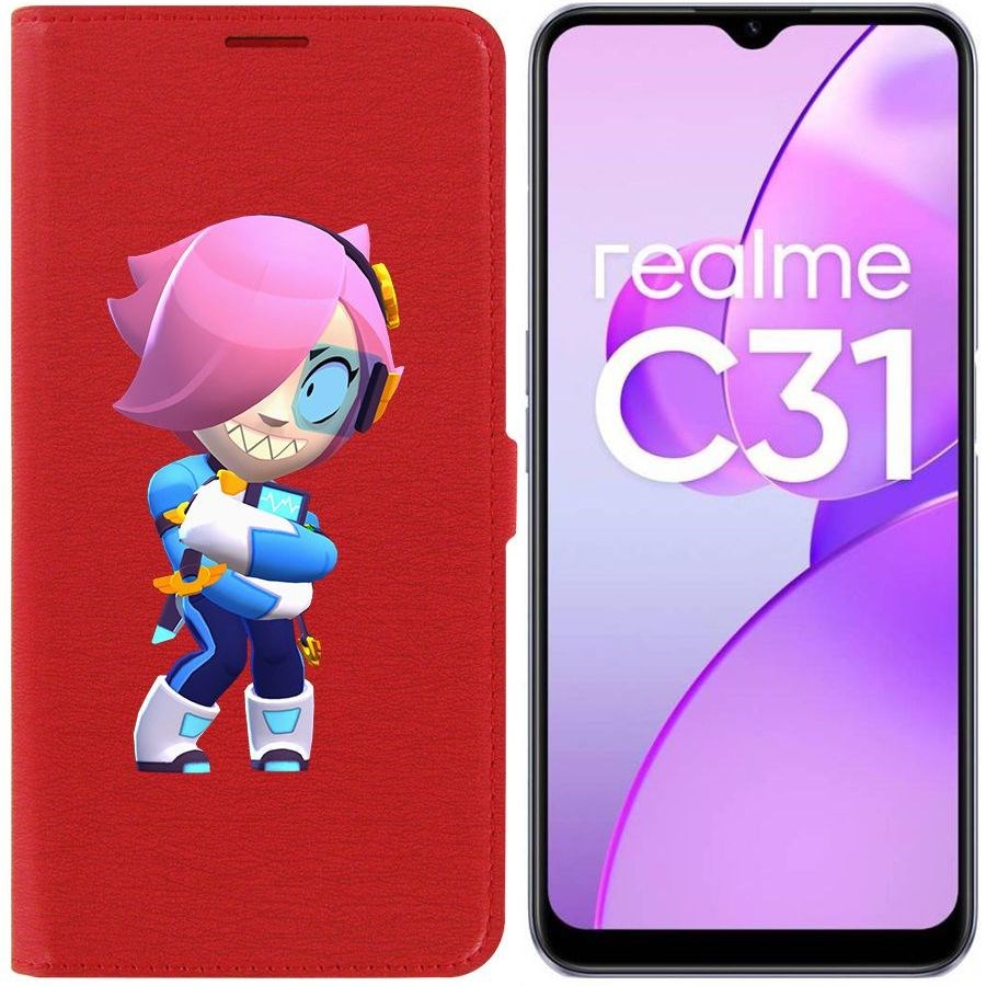 

Чехол-книжка Eco Book для Realme C31 Brawl Stars-Колетт Навигатор