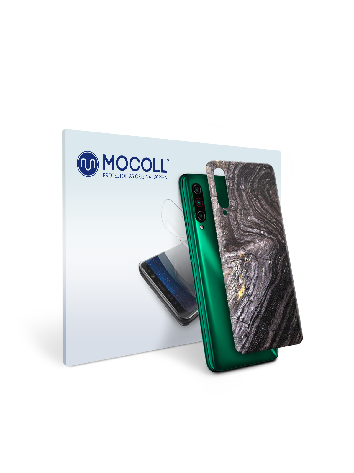 

Пленка защитная MOCOLL для задней панели Meizu 18 Камень Черный