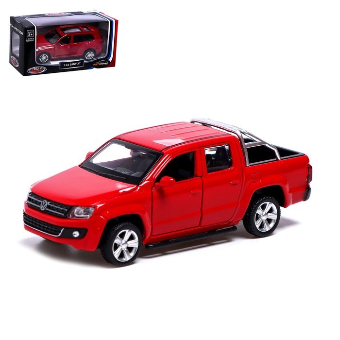 фото Автоград металлическая volkswagen amarok, 1:46, открываются двери, красный 67336