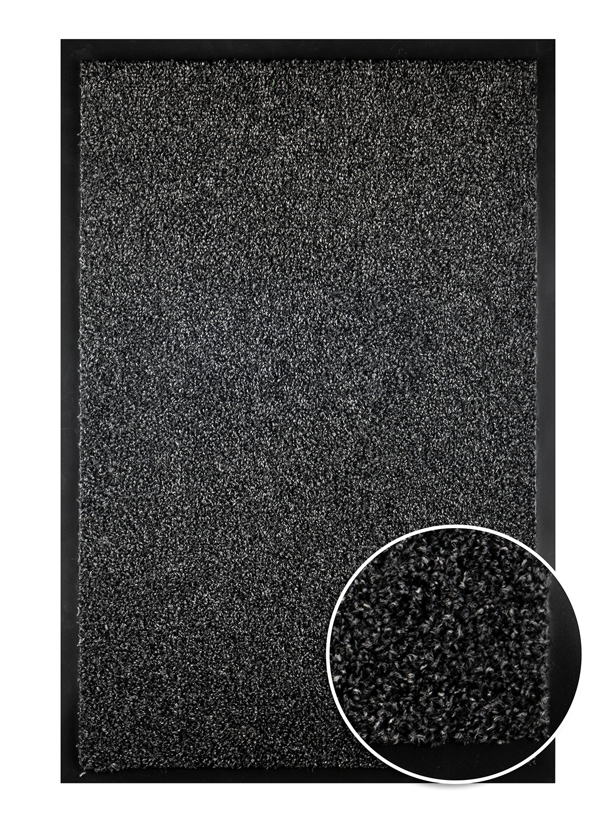 Ковер VARMAX Star 80х120см грязезащитный тафтинговый цвет № 77 темно-серый