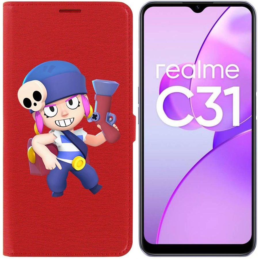 

Чехол-книжка Eco Book для Realme C31 Brawl Stars-Пенни