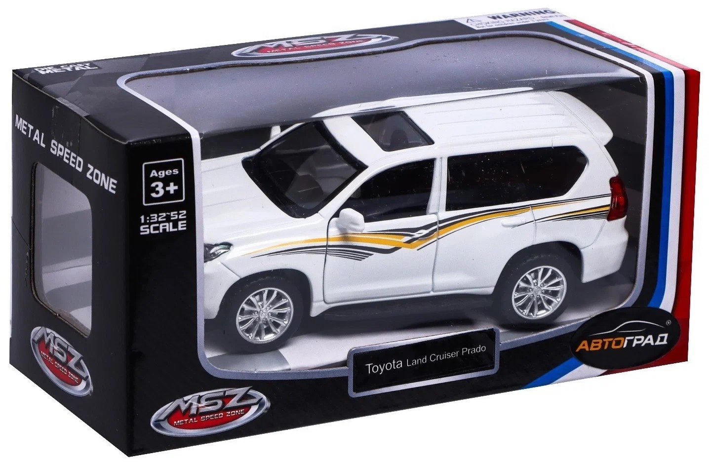 

Автоград металлическая Toyota Land Cruiser Prado, 1:42, белый 67359