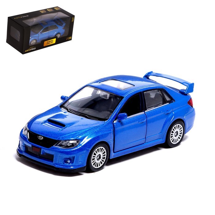 

Автоград металлическая Subaru WRX STI, 1:32, открываются двери, синий 554009