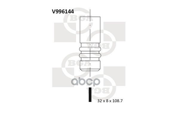 

Клапан Выпускной Bga арт. V996144