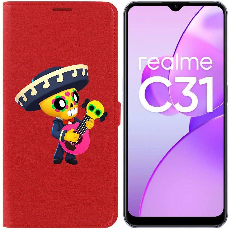

Чехол-книжка Eco Book для Realme C31 Brawl Stars-Поко
