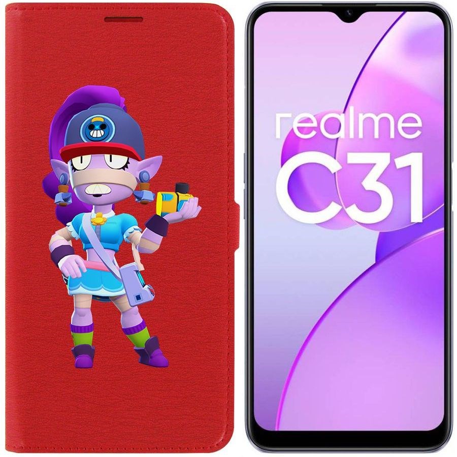

Чехол-книжка Eco Book для Realme C31 Brawl Stars-Суперфанатка Эмз