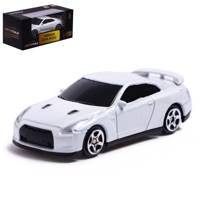 Автоград Nissan GT-R R35, 1:64, белый 344013