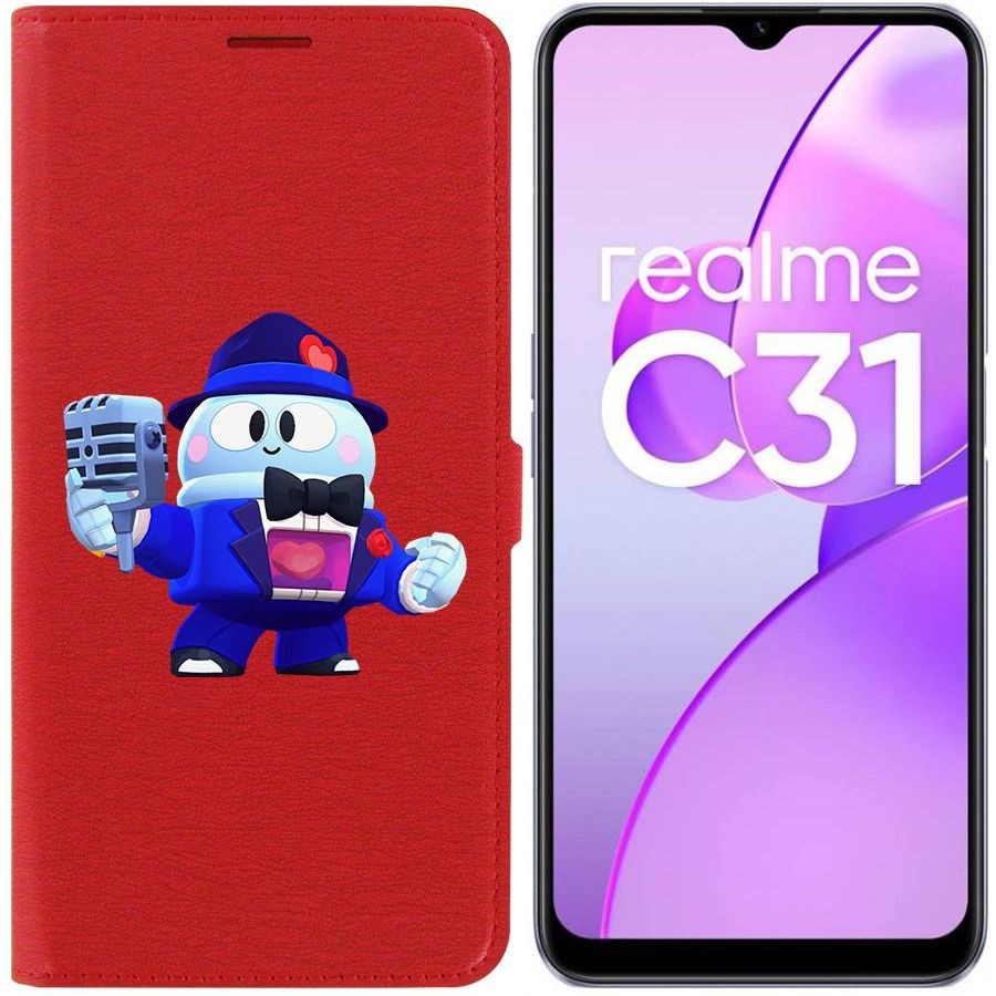 

Чехол-книжка Eco Book для Realme C31 Brawl Stars-Стильный Лу