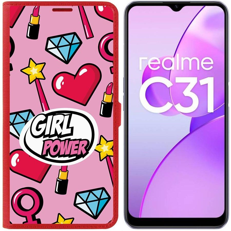 Чехол-книжка Eco Book для Realme C31 Girl Power