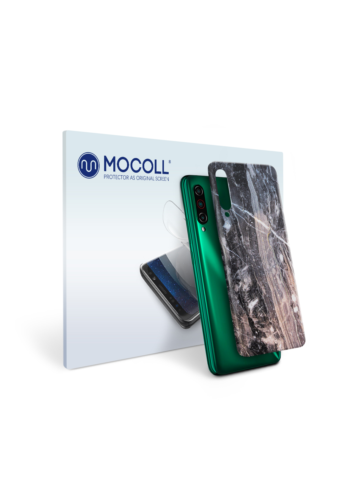 

Пленка защитная MOCOLL для задней панели Meizu M5 Камень Серый