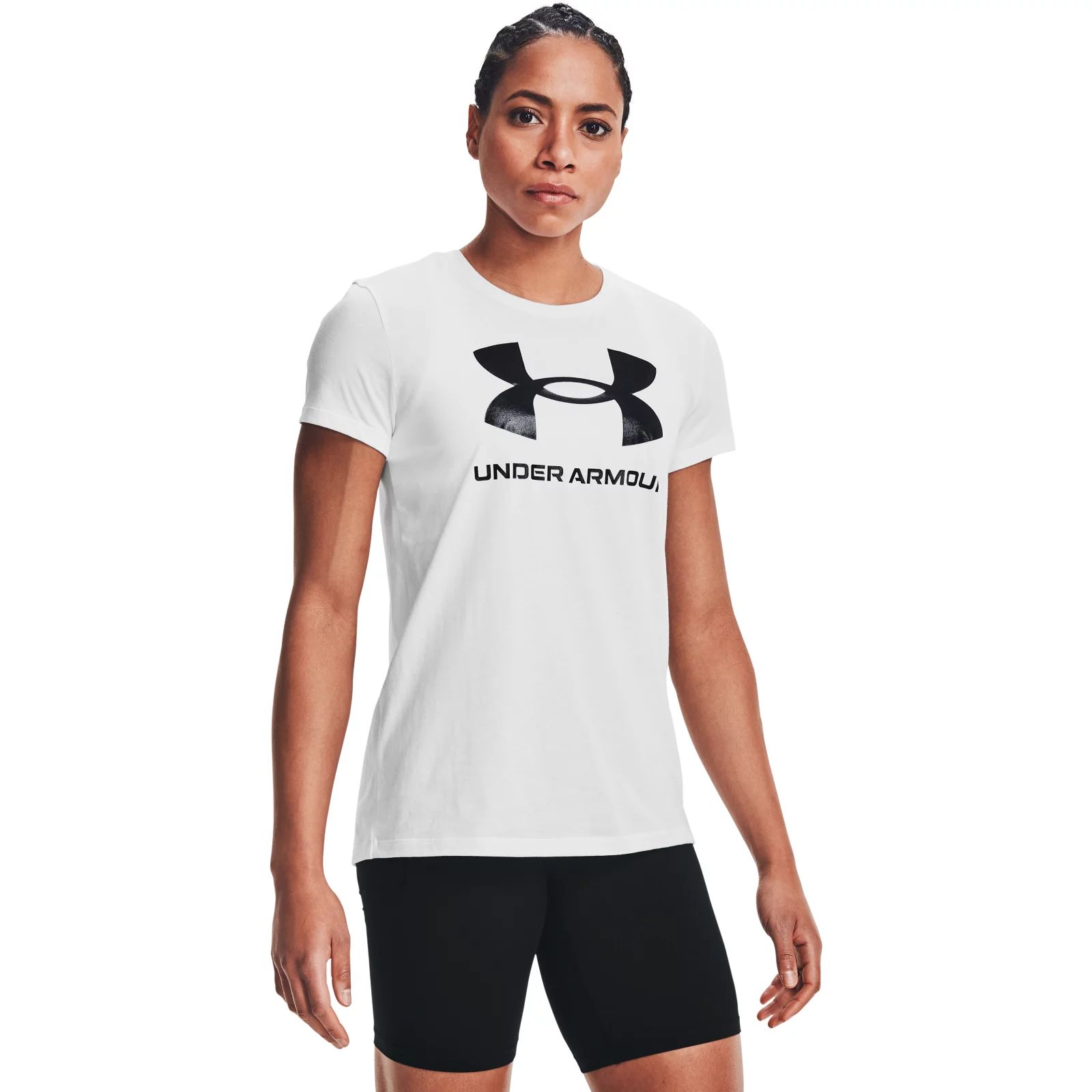 фото Футболка женская under armour 1356305 белая 46 ru