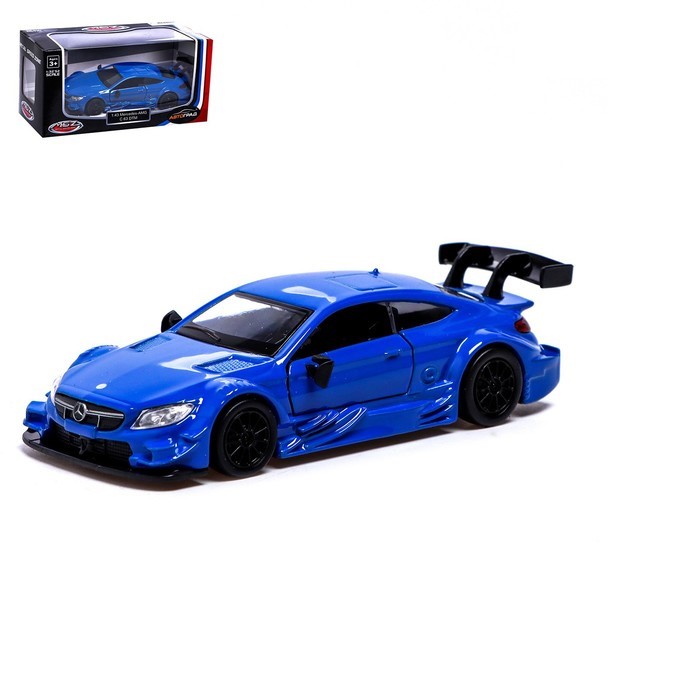 

Автоград Mercedes-AMG C 63 DTM, 1:43, открываются двери, синий 67351