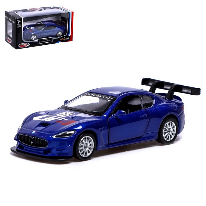 

Автоград металлическая Maserati Gran Turismo MC GT4, 1:43, синий 67355