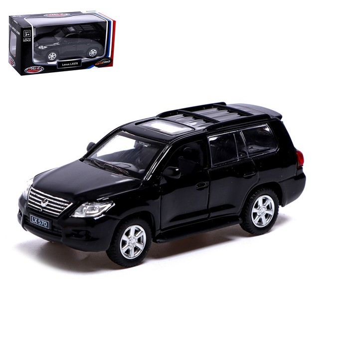 фото Автоград металлическая lexus lx570, 1:43, открываются двери, черный 67308