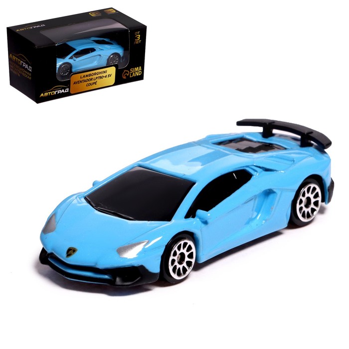 

Автоград Lamborghini Aventador LP750-4 SV, 1:64, голубой 344994