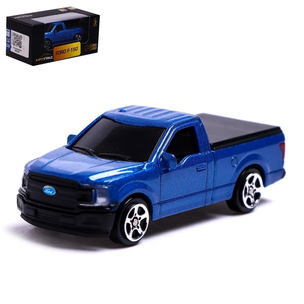 Автоград Ford F-150, 1:64, синий 344037