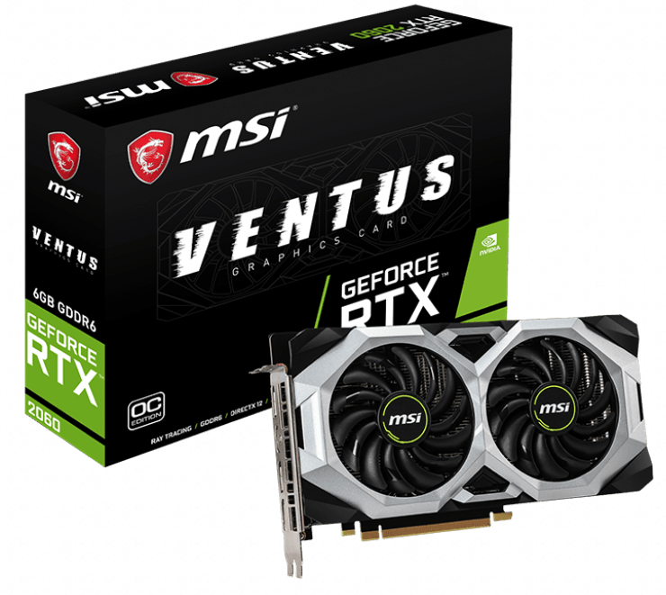 фото Видеокарта msi nvidia geforce rtx 2060 (rtx 2060 ventus 12g oc)