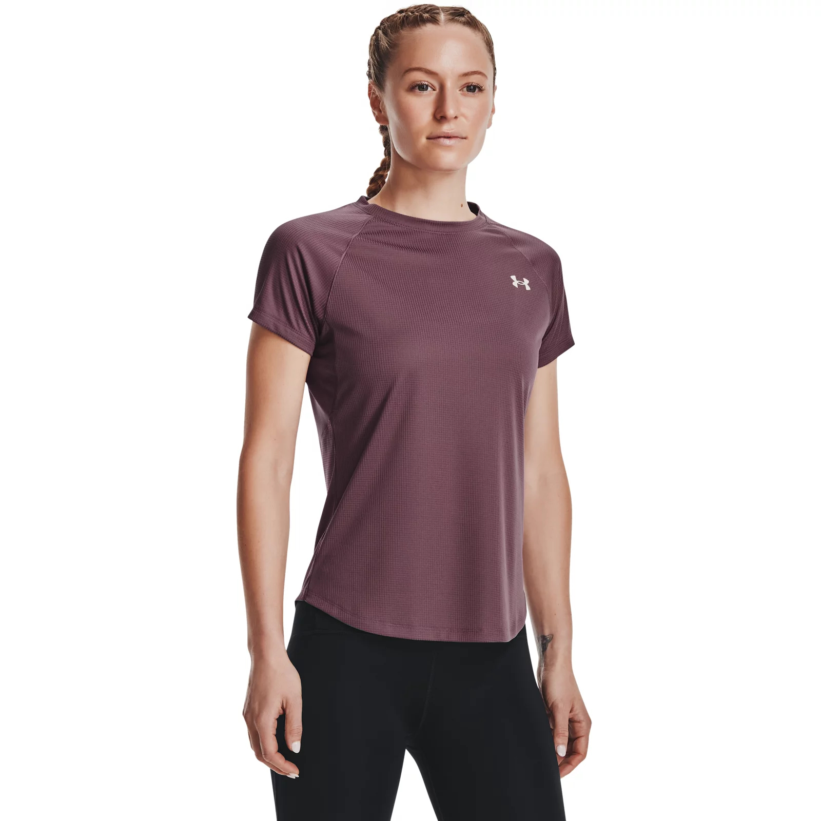 фото Футболка женская under armour 1326462 фиолетовая s/m