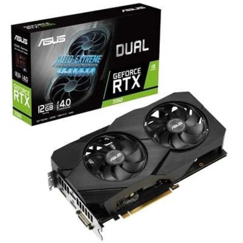 фото Видеокарта asus nvidia geforce rtx 2060 (dual-rtx2060-12g-evo)