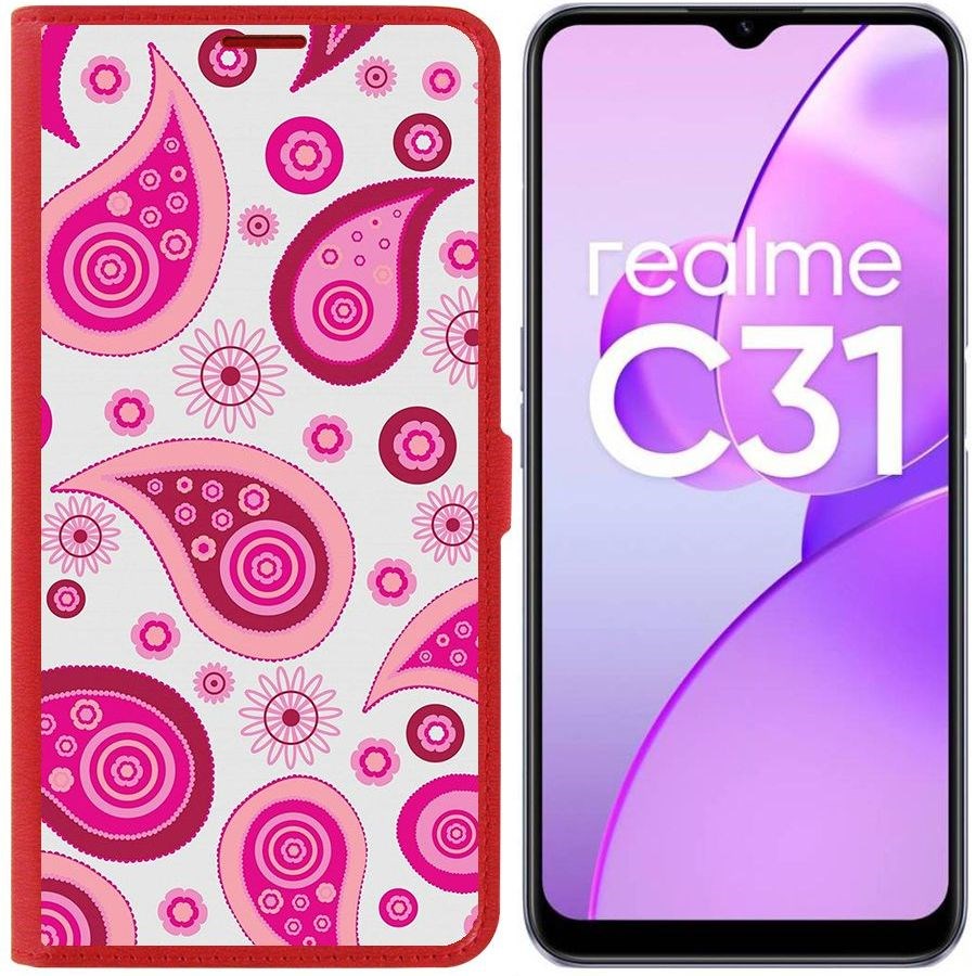 

Чехол-книжка Eco Book для Realme C31 Цветочный паттерн 9