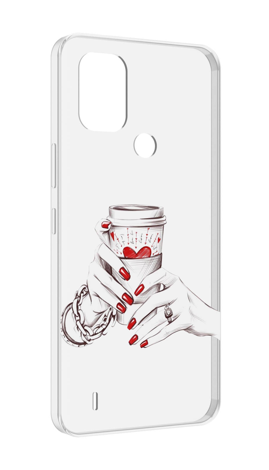 

Чехол MyPads Любовный-стакан для Nokia C31, Прозрачный, Tocco