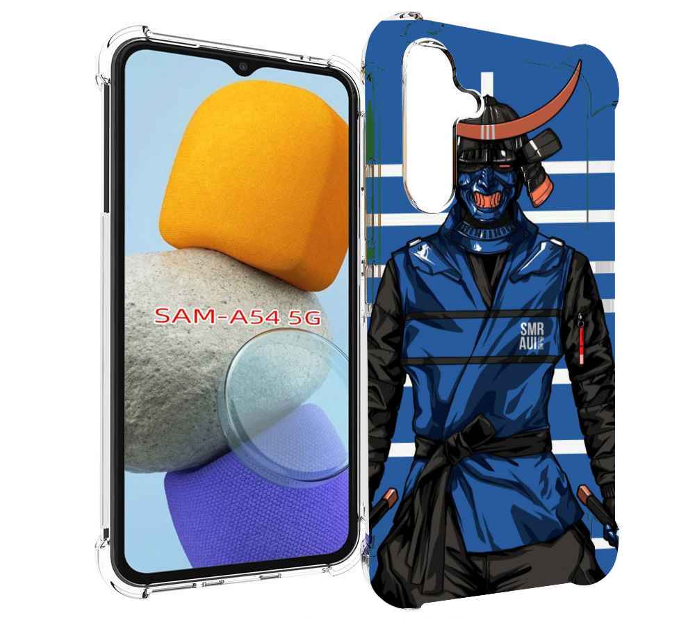 

Чехол MyPads самурай в синей форме для Samsung Galaxy A54, Tocco