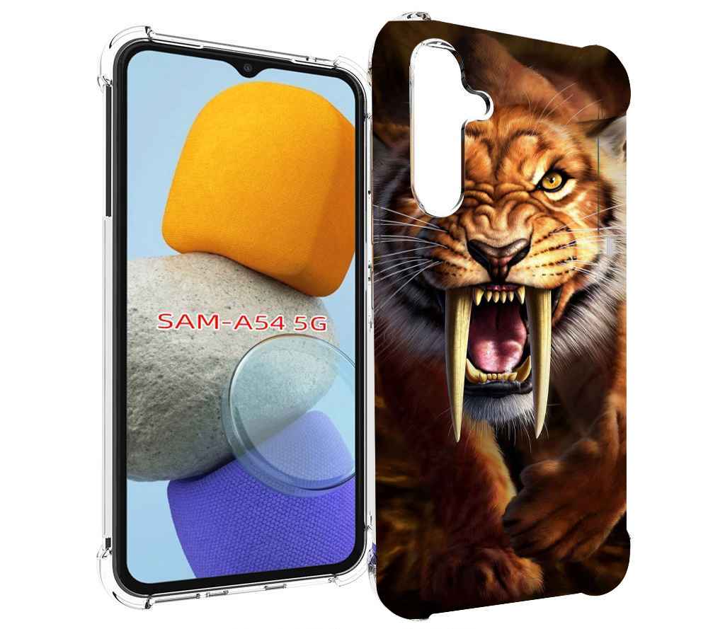 

Чехол MyPads саблезубый злой тигр для Samsung Galaxy A54, Tocco