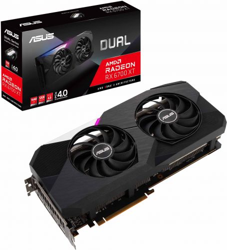 Видеокарта ASUS AMD Radeon RX 6700 XT OC Edition (90YV0G83-M0NA00)