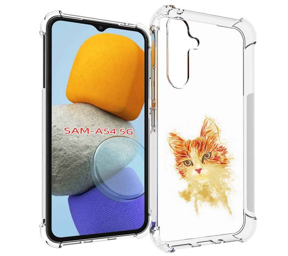 

Чехол MyPads рыжий кот для Samsung Galaxy A54, Tocco