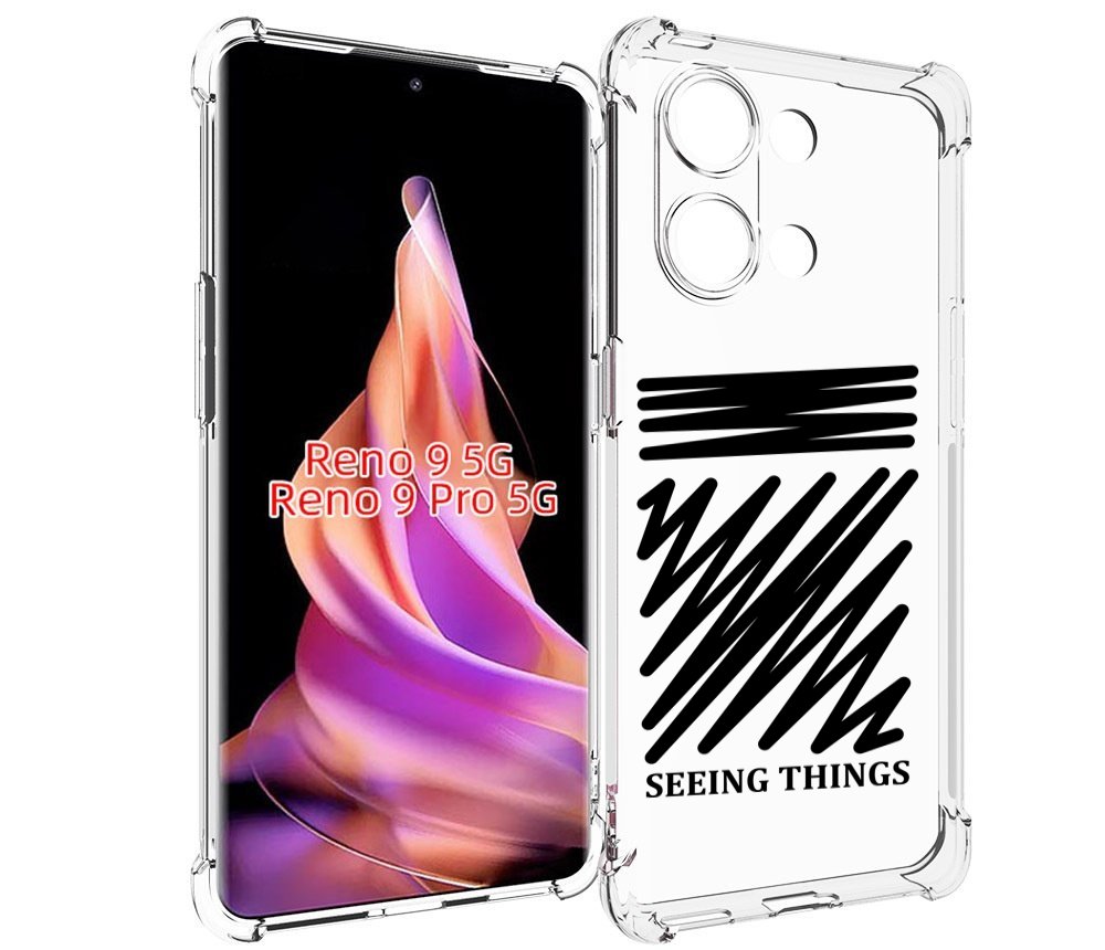 

Чехол MyPads seeing-things для Oppo Reno 9/Reno 9 Pro, Прозрачный, Tocco