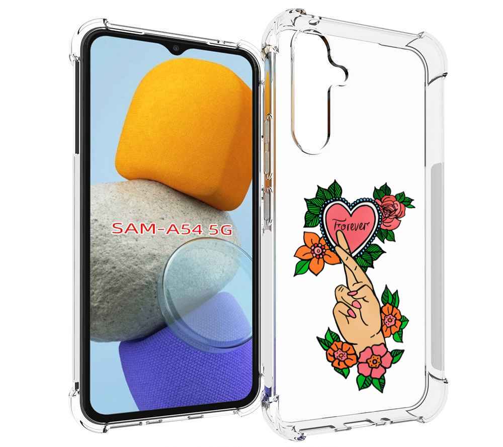 

Чехол MyPads ручки-навсегда женский для Samsung Galaxy A54, Tocco