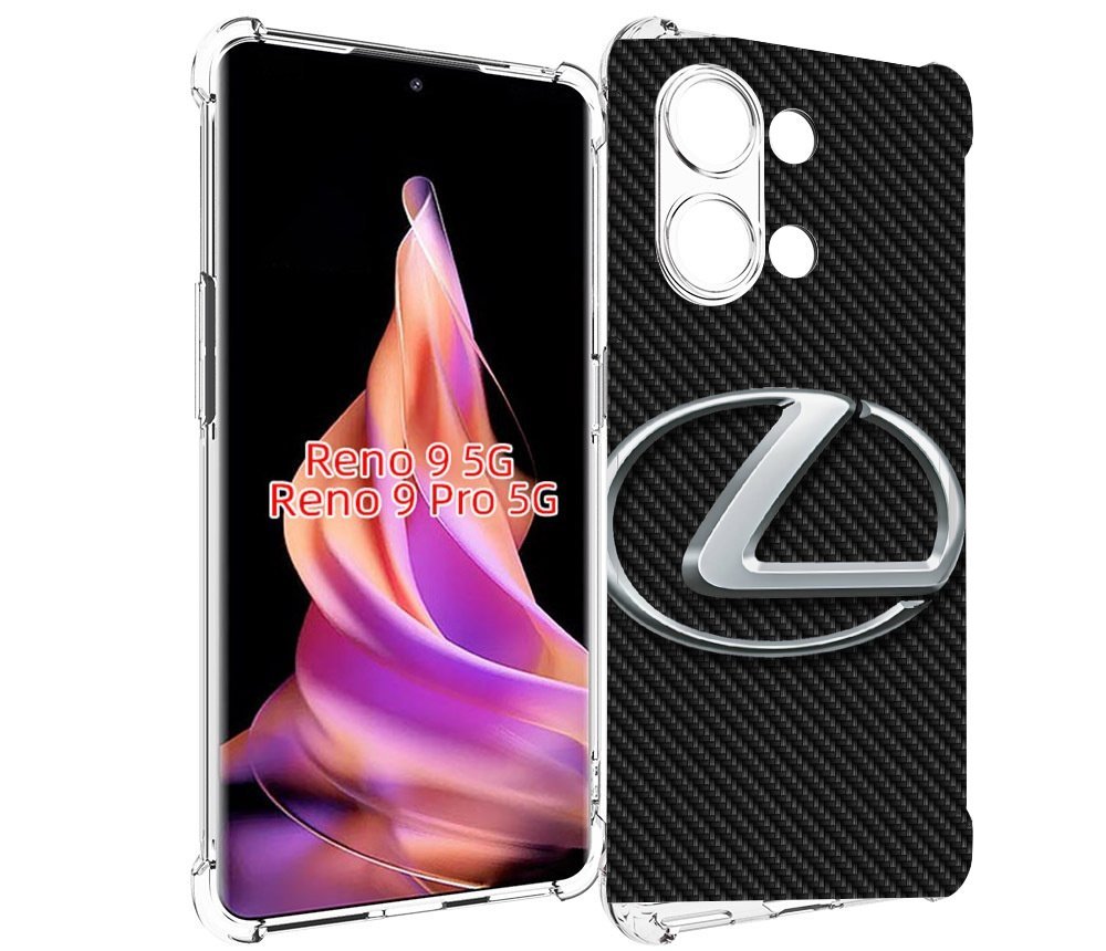 

Чехол MyPads lexus лексус 3 для Oppo Reno 9/Reno 9 Pro, Прозрачный, Tocco