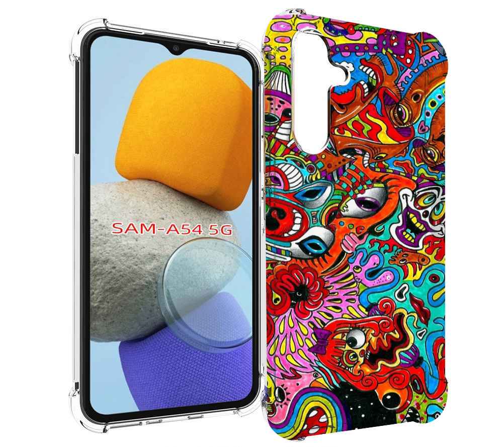 

Чехол MyPads разные абстракции яркие для Samsung Galaxy A54, Tocco